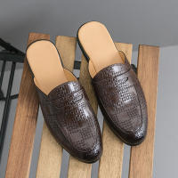 Zapatillas de cuero con punta en relieve para hombre, zapatos cómodos, ligeros, informales, formales, talla 38-47 - details 21