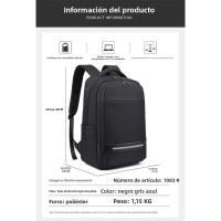 Mochila de negocios informal para hombre, bolso de ordenador de tela Oxford simple - details 13