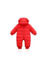 Bebé Niño Niña Nueva Invierno monos De Velours Grueso Caliente Con Capucha Traje De Piel De Avestruz Ropa Infante Rompepiés - details 6