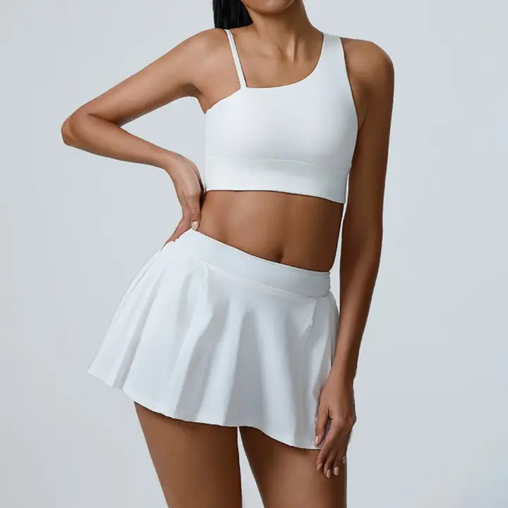 Conjunto transpirable, deportivo de 2 piezas, adecuado para camisetas de yoga para mujer - 1