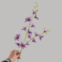 Vintage 2 tenedores flor de orquídea Artificial DIY 85cm flor de seda falsa orquídea flores falsas rama decoración de mesa - details 1