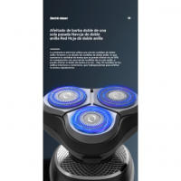 Afeitadora eléctrica inteligente con pantalla digital LCD afeitadora 3 en 1 para hombres aparato para el pelo de la nariz lavable - details 6