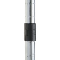 Estantería Ajustable de 5 Baldos Altura Ajustable, Patas Niveladoras, Máximo Peso 453 kg, Acero Cromado, 34 cm x 58.9 cm x 152.5 cm (D x W x H) - details 5