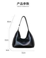 Bolso de mano para mujer, hombro de moda con sensación de alta gama, bolso para axila con forma de PU para mujer - details 3