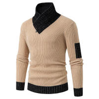 Camiseta de manga larga para hombre, jersey de punto ajustado informal, nuevo - details 3