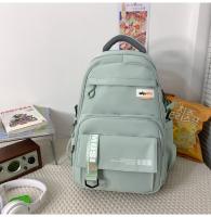 Mochila informal de gran capacidad nueva versión coreana pequeña mochila fresca y de moda Mochila japonesa simple de color sólido - details 44