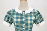 Elegante Vestido Vintage Rockabilly Cuello Penter-Pan Retro Araya A-e de Cintura Alta - details 6
