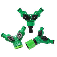 Divisor de agua en forma de Y para riego de jardín, válvula de agua de 2 vías con rosca hembra de 1/2 "Y 3/4", interruptor controlador de agua - details 0