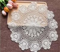 Alfombra ENCE de crochet hecha a mano, pasillo de mesa redonda, posavasos de boda, pantalla de sofá, accesorios de bricolaje, juego de 2 piezas - details 2