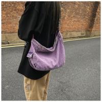 Japonés Denim Lavado Lienzo Bolso Bandolera Retro Perezoso Estilo Literario Hombro Gran Capacidad Señoras Bolso - details 14