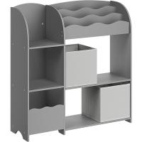Librería para Niños Camereta Móvil de Gris Tormenta GKR042G01 con 2 Estantes de Juegos y Dormitorio - details 2