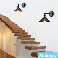 Lámpara de Pared Industrial Ajustable Vintage para Restaurantes Dormitorio Cocina con Base e27 Iluminación Interior Material de Lámpara de Hierro - details 6