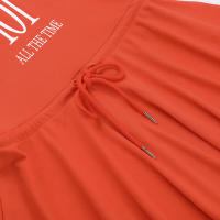 Vestido corto deportivo de playa para vacaciones de verano, sin tirantes, con estampado de letras de viento WQ057 - details 16