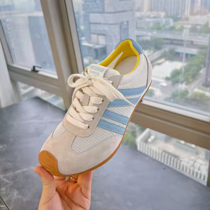 Cuero Forrest Gump zapatos nueva explosión de verano malla delgada de cuero transpirable ocio deportes zapatos de entrenamiento fondo plano - 1