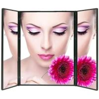 Obtenga el aspecto perfecto en cualquier lugar con el espejo de maquillaje LED portátil de tres lados, ¡Ideal para viajes y retoques! - details 5