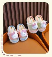 Suelo de cuatro estaciones de suela gruesa antideslizante para el hogar de lino para niños para zapatillas Diseño de princesa - details 15