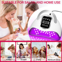 Secador potente de 320W y 72LED con pantalla táctil grande, lámpara de secado profesional para todo tipo de esmaltes de uñas de Gel - details 25