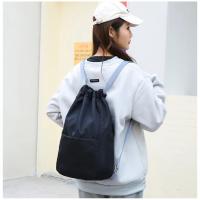 Mochila Impermeable Plegable con Cordón Ligera, Sencilla, Para Exteriores, Camping, Playa, Natación, Bolsas Deportivas Duraderas de Nylon para Yoga - details 23