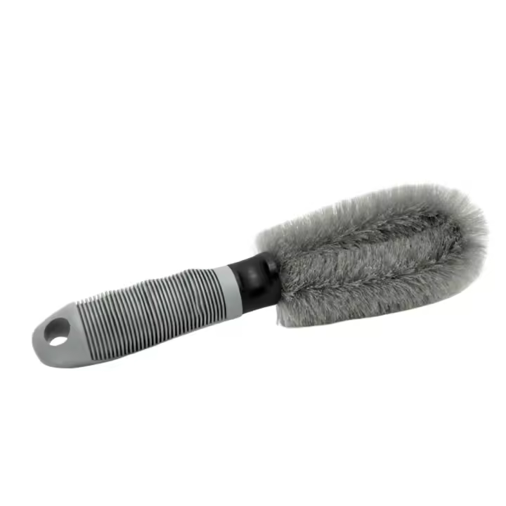 Cepillo de limpieza de ruedas de coche, limpieza profesional de neumáticos, cuidado de detalles, llanta de rueda en seco y húmedo, cepillo de limpieza, accesorios de productos - 1
