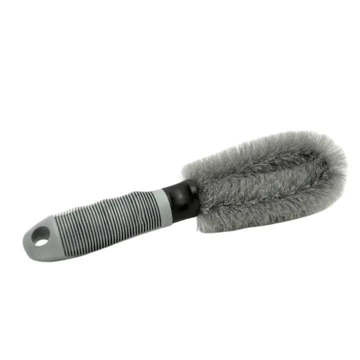 Cepillo de limpieza de ruedas de coche, limpieza profesional de neumáticos, cuidado de detalles, llanta de rueda en seco y húmedo, cepillo de limpieza, accesorios de productos - 1