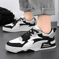 Nuevos Zapatos Casuales Para Hombre Verano 2024 Plataforma Cómoda Zapatillas Con Cordones Vulcanizadas Blanco Tendencia 2024 Zapatillas Casuales Para Adultos - details 3