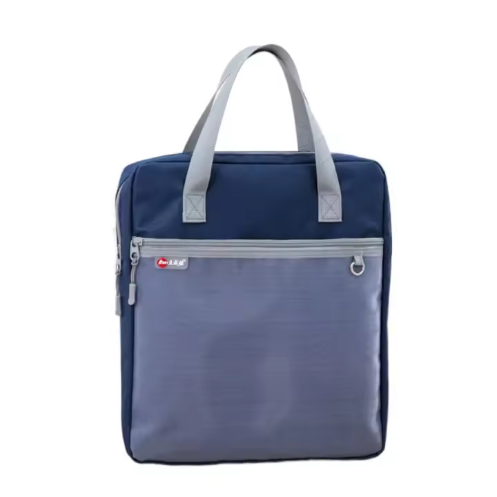 Bolsa de almacenamiento de libros portátil, bolsa de almacenamiento de arte de gran capacidad, a prueba de polvo, impermeable, organizador de archivos A4 para estudiantes - 1