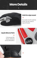 Guantes de invierno de dedo completo, manoplas de ciclismo Themal, a prueba de golpes, engrosados, SBR, Gel de Palma, antideslizantes, pantalla táctil, bicicleta - details 7