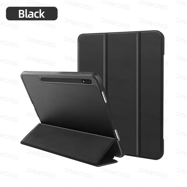 Funda para Samsung Galaxy Tab S8 11 pulgadas Compatible con S7 11 S6 Lite 10.4 S7 Plus S7 FE S8 Plus 12.4 S8 Ultra 14.6 con Caja de Plumas Material de Poliuretano Tipo de Patrón Sólido - 1
