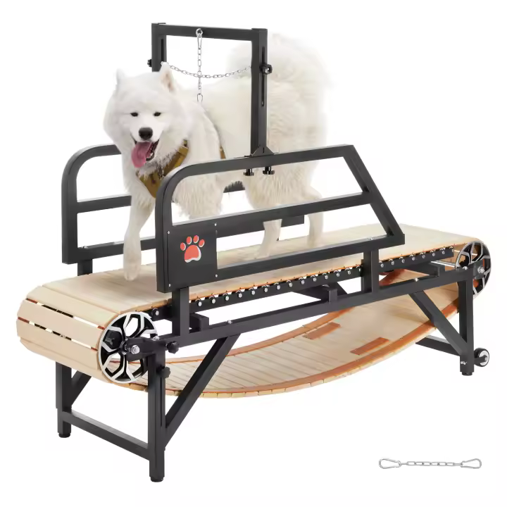 SucceBuy Cinta de correr para perros medianos, capacidad de 220 libras, no eléctrica, ideal para entrenamientos en interiores, sótanos o patios - 1