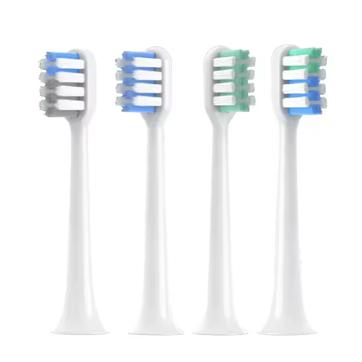Cabezales de repuesto para cepillo de dientes eléctrico DR.Bei C1 C2 E0 S7, con cerdas suaves, 4 piezas - 1