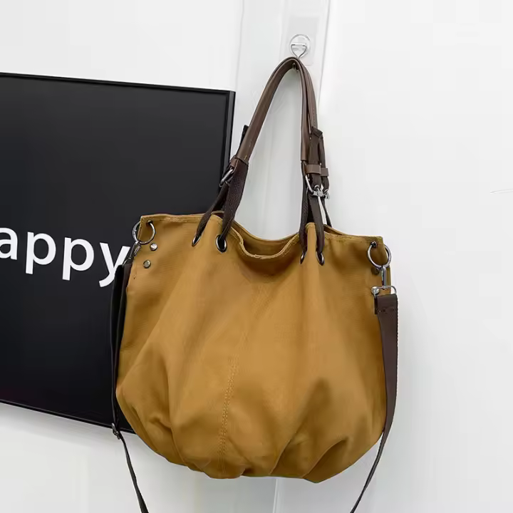 Bolso Retro de lona para ropa de trabajo, bandolera multifuncional de gran capacidad, marca de moda, novedad de 2024 - 1