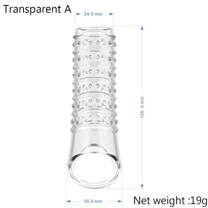 Anillos extensores reutilizables para retrasar la eyaculación, condones, funda para pene, cubierta de glande de silicona, Juguetes sexuales para agrandar para hombres - 1