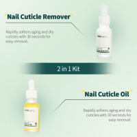Nailpop-Juego de aceite y removedor de cutículas, Kit profesional de cuidado de uñas 2 en 1 para fortalecedor de cutículas, suaviza la manicura reparadora - details 1