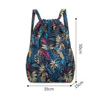 Mochila deportiva de gran capacidad para hombre y mujer, bolso con cordón de separación seca y húmeda, Correa curvada para el hombro, mochila plegable de nailon, 2023 - details 3