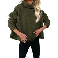 Jersey de cuello alto para mujer, sudaderas, tops de otoño e invierno - details 3