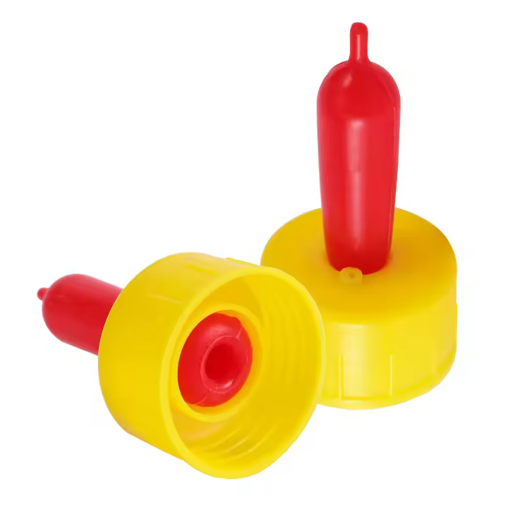 Bebedero de tetina para leche de cabra y cordero, herramientas de alimentación para ganado, tetina de goma suave, chupete, tornillo de alimentación, tetinas para botella de coque Sprite, 2 uds. - 1