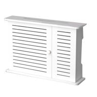 Caja de Almacenamiento para Router Inalámbrico Wifi de Madera con Soporte para Cables y Enchufe Placa de Pared Colgante - details 0