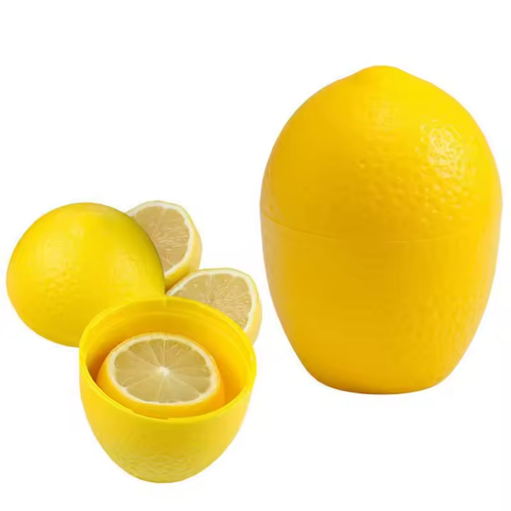 Soporte nuevo plástico húmedo reutilizable cocina contenedor de almacenamiento de color lima fresco protector de limón - 1