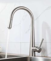 Grifo de fregadero de cocina extraíble de acero inoxidable 304, mezclador giratorio de un solo orificio, grifo de agua giratorio retráctil - details 1