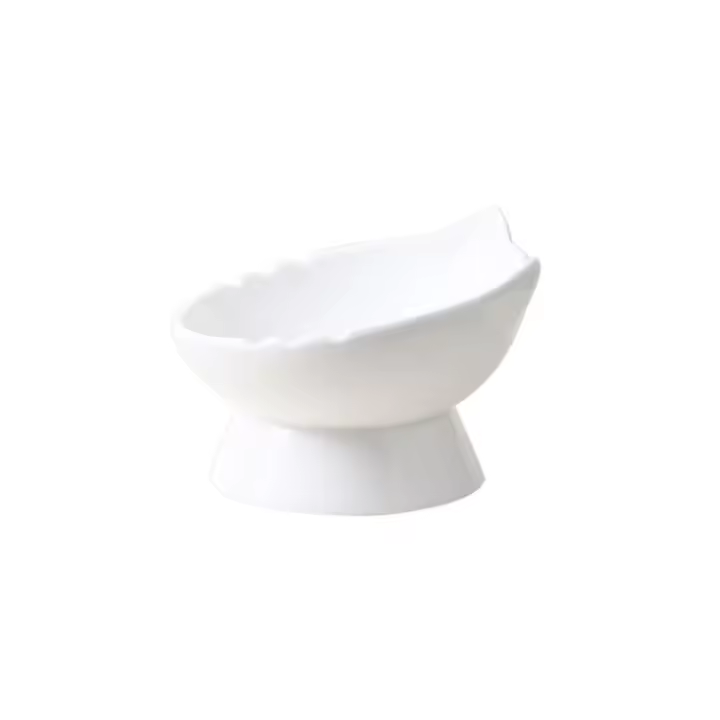 Dispensador de alimentos, cuenco de cerámica para gatos, bonito y creativo cuenco de base alta para mascotas, gran capacidad, antideslizante, alimentador para beber para mascotas, gatitos y cachorros - 1