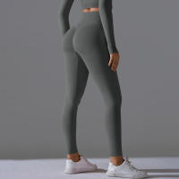 Hamidou-Pantalones deportivos de Yoga para mujer, mallas de cintura alta y caderas ajustadas, glúteos de melocotón, pantalones de Yoga desnudos de cintura alta - details 54