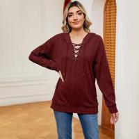 Sudadera con capucha elegante para mujer, manga larga, moda coreana, estilo casual y suelto - details 17