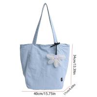 Bolso de hombro de nailon de estilo coreano informal, bolso de mano ligero impermeable, bolso de mano de gran capacidad de Color sólido, bolso de viaje - details 0