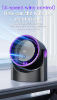 Xiaomi-ventilador eléctrico inteligente, ventilador sin aspas de 100 velocidades, carga USB, aire acondicionado silencioso de escritorio montado en la pared, para oficina, Camping en interiores - details 9