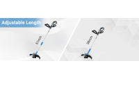 DEKO Cortacésped Inalámbrico 2 en 1 Desbrozadora 20V 30 cm Herramienta de Jardín Regulable con 2 baterías de larga duración para césped, jardines y prados. - details 3