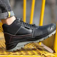 Zapatos de seguridad para hombre, botas de trabajo impermeables, antigolpes, antipinchazos, zapatos protectores, botas con punta de acero indestructibles, zapatillas de deporte para exteriores - details 2
