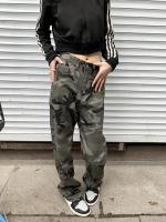 Pantalones informales de camuflaje para mujer, Pantalón recto Harajuku de Hip Hop, holgados, Unisex, Cargo, combina con todo, básicos, Chic - details 1