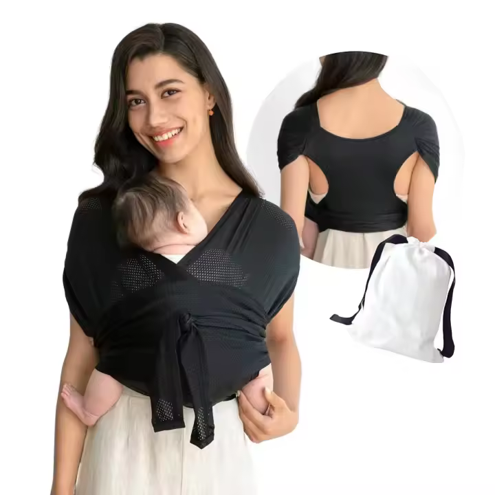 Mochila Portabebés Delantera, Portabebés Tipo Fular para Recién Nacidos, Ideal para el Verano y Salidas, Estilo Sears - 1