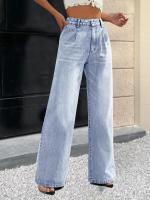 Baquetas de gato para mujer, cintura versátil, piernas anchas, lavables, cuarto grado, jeans usables - details 10