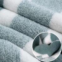 Juego de toallas de baño de mano suaves, toallas absorbentes de secado rápido para baño, patrón de rayas - details 7